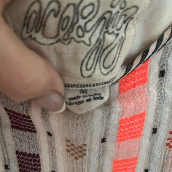 Ace & Jig Multicolor 100% Cotton Striped Dress w/pockets - Picture 3 of 4